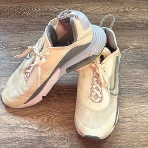 Nike Cream and Gray Sneakers